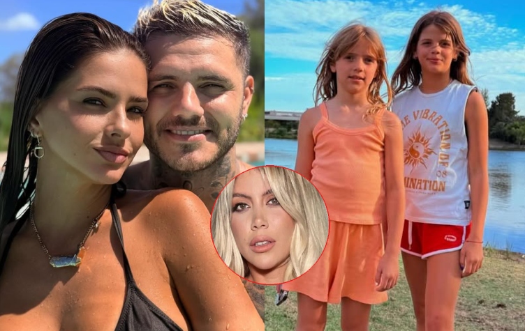 Las hijas de Wanda Nara se hartaron de la China Suárez y se plantaron ante Mauro Icardi