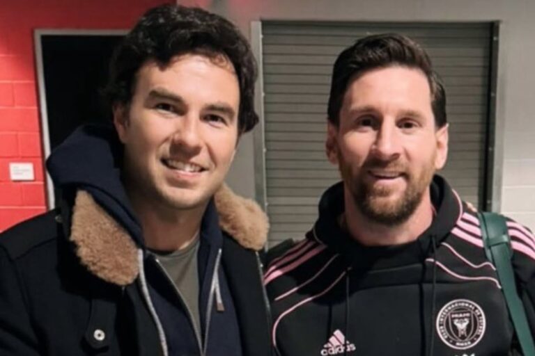 Leo please!: La leyenda de Fórmula 1 que posó con Lionel Messi en Las Vegas