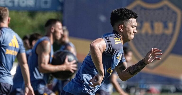 El lujazo en la práctica de Boca que mereció un nuevo bautismo para Alan Velasco