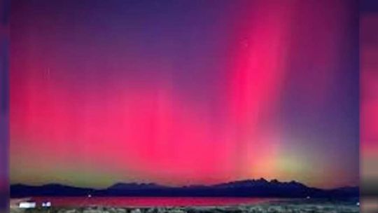 Un espectáculo en el cielo: podrían verse auroras australes en la Patagonia este lunes