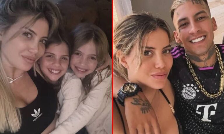 Quién cuida a las hijas de Wanda Nara mientras está de vacaciones con L-Gante